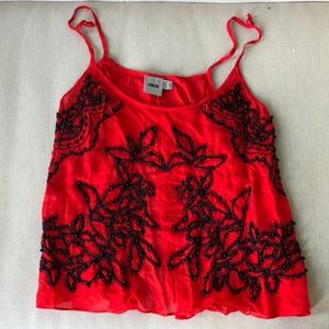 ASOS cropped beaded top